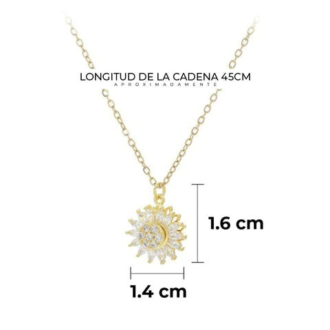 🌻COLLAR GIRASOL GIRATORIO🌻